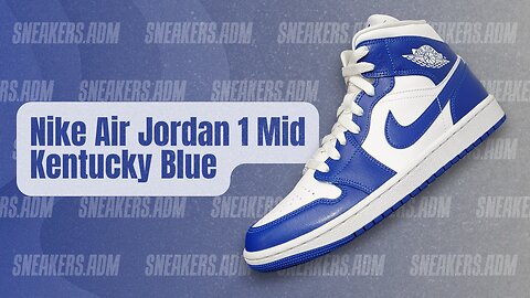 Nike Air Jordan 1 Mid Kentucky Blue (W) - BQ6472-104 - @SneakersADM