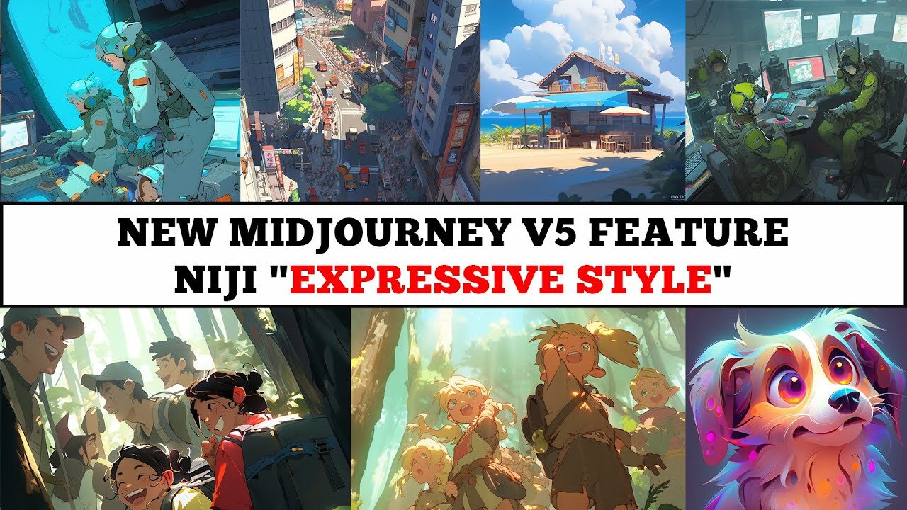 Level Up Your Anime Art Game: New Midjourney V5 Niji Feature EXPRESSIVE STYLE - Tutorial