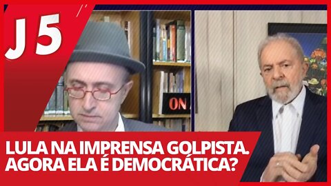 Lula na imprensa golpista. Agora ela é democrática? - Jornal das 5 n° 171 - 02/04/21