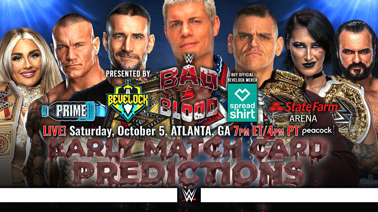 WWE Bad Blood 2024 - Match Card Predictions