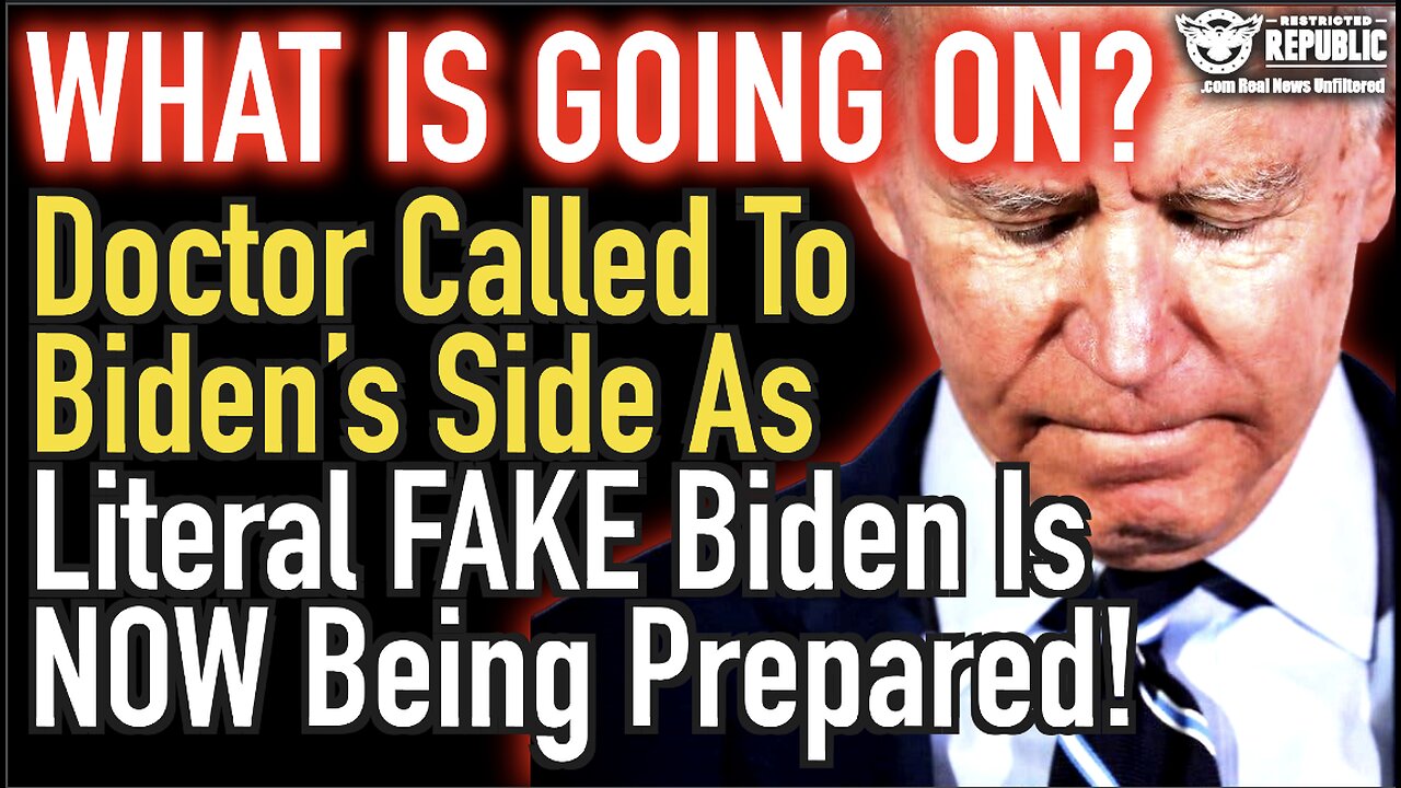 What Is Going On? Doctor Called To Biden’s Side As Literal FAKE Biden Is NOW Being Prepared!