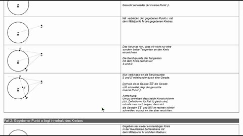 Funktionentheorie ►Inversion ►Inverse Punkte zeichnerisch bestimmen