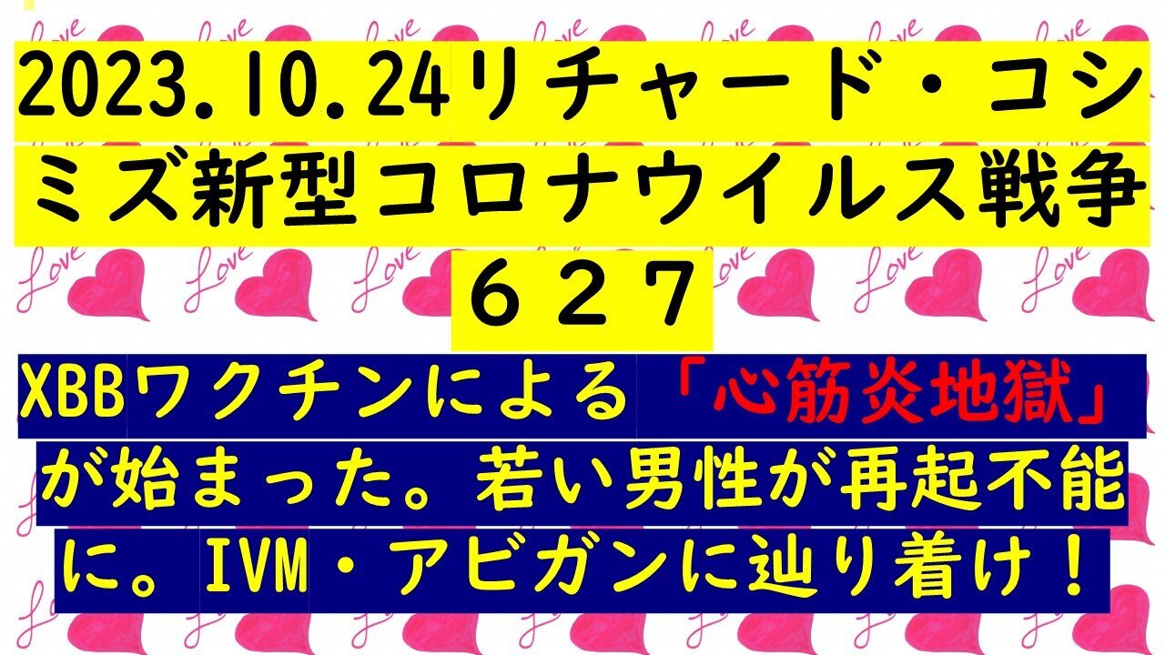 2023.10.24 リチャード・コシミズ新型コロナウイルス戦争６２７