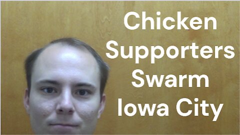 Chicken Supporters Swarm Iowa City