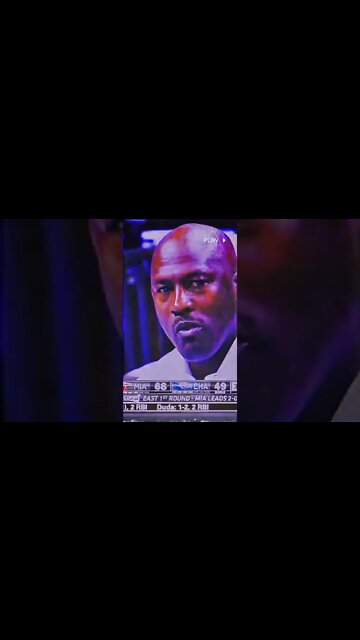 Lebron staring down MJ