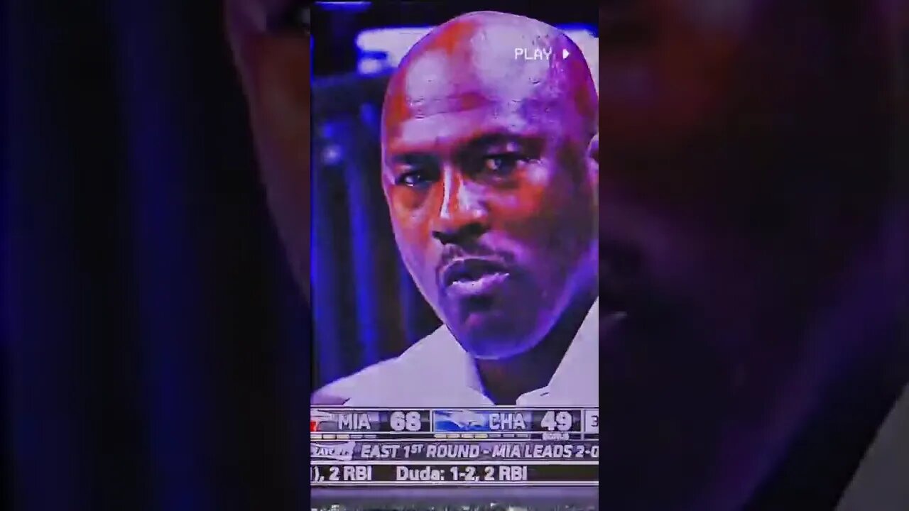 Lebron staring down MJ