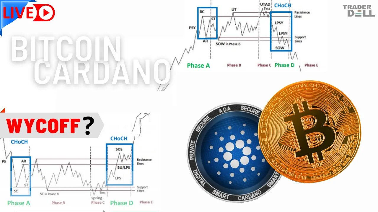 BITCOIN (BTC) | CARDANO (ADAUSD) ANALISYS AO VIVO [LIVE]