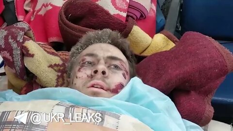 One of the two survivor from the destroyed helicopter over Mariupol