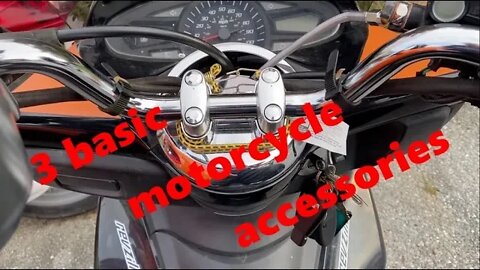 Three basic motorcycle / scooter accessories no rider should be without.