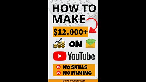 How to make money on youtube without getting out of bed