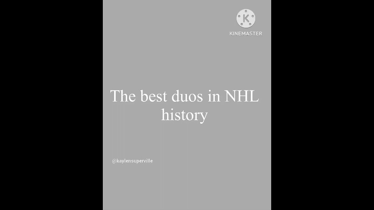 The best duos in NHL history (in no order)