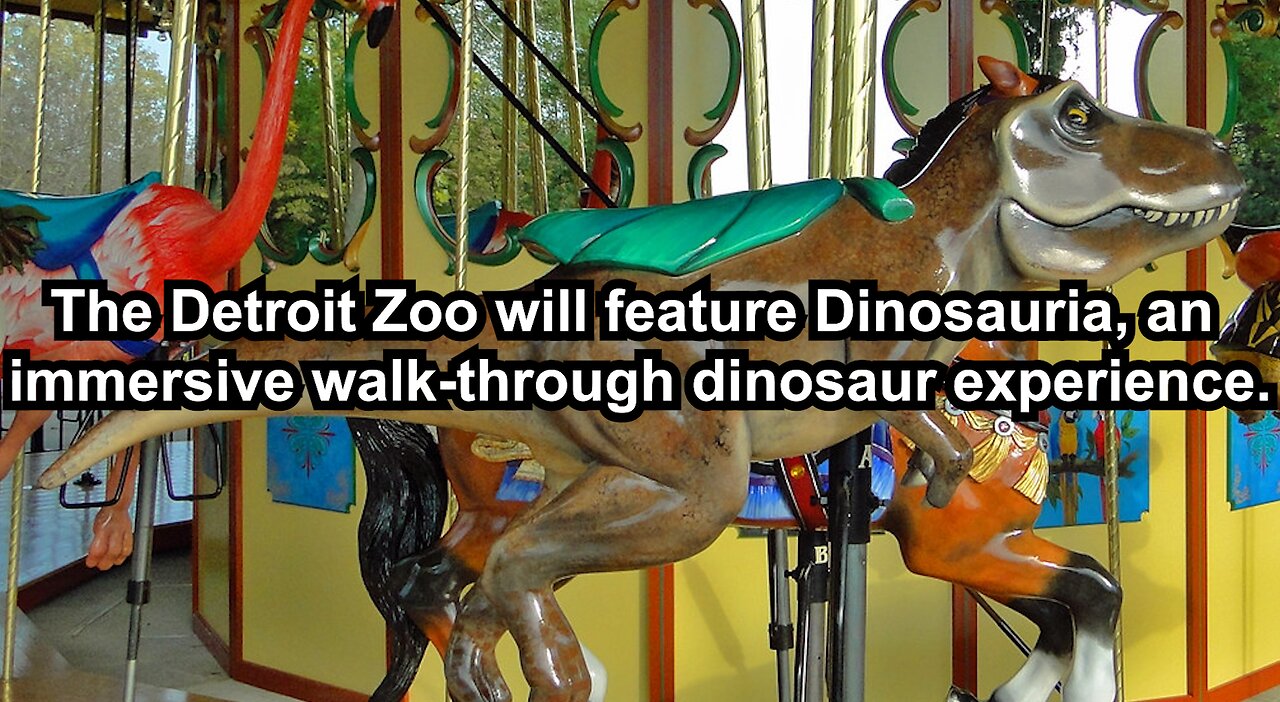 The Detroit Zoo will feature Dinosauria, an immersive walk-through dinosaur experience.