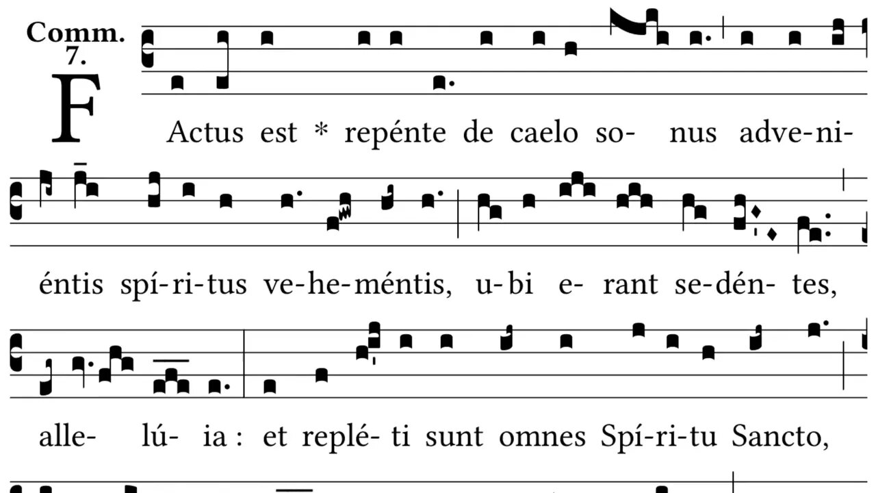 Factus est repente - Sound of a big wind at Pentecost