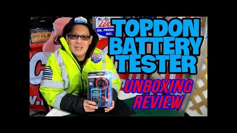 TOPDON AB101 12V PORTABLE ALTERNATOR CAR BATTERY ENGINE CRANK CCA TESTER ANALYZER UNBOXING & REVIEW