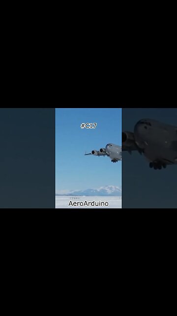 Watch Magnificent #Boeing #C17 Landing on ICE #Aviation #Avgeeks #AeroArduino