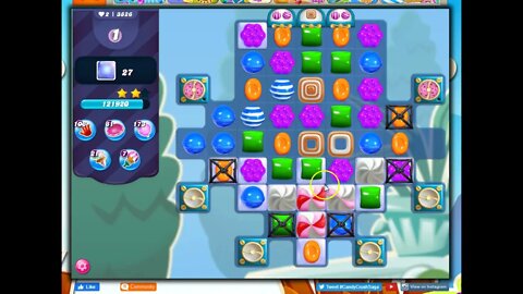 Candy Crush Level 3826 Talkthrough, 19 Moves 0 Boosters