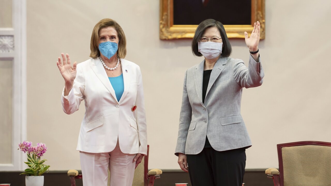 Pelosi Says U.S. Will Not Abandon Taiwan As China Protests