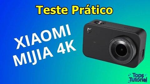 Testando a Xiaomi Mijia 4K 1080p 60fps na Piscina com Suporte de Cabeça