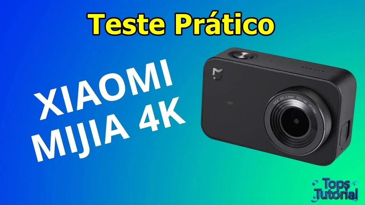 Testando a Xiaomi Mijia 4K 1080p 60fps na Piscina com Suporte de Cabeça