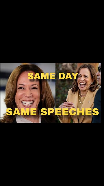 Kamala Harris Says The Exact Same Thing In Her Speeches.....