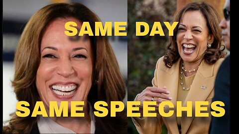 Kamala Harris Says The Exact Same Thing In Her Speeches.....