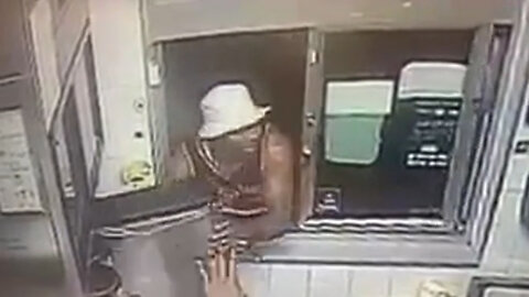 Caught on camera: Man dumps tea on drive-thru workers