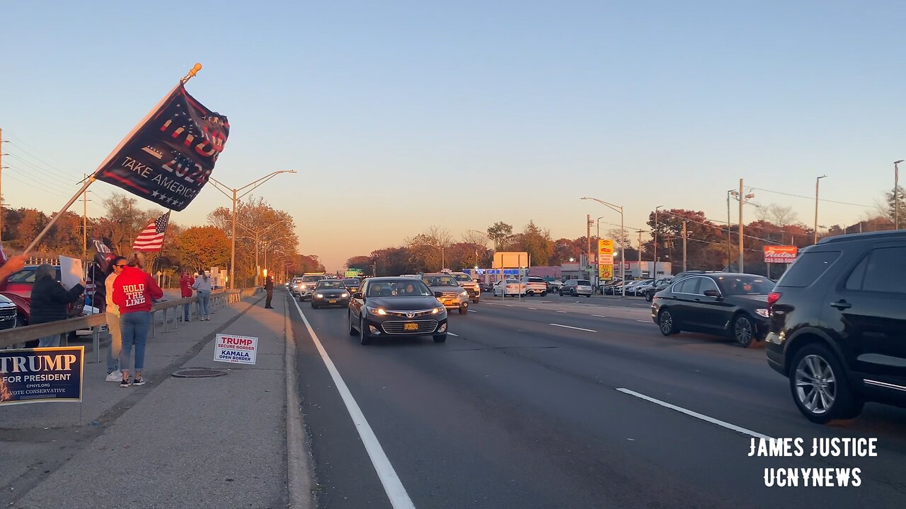 Day three of celebrating Trump’s win at the Bellmore train station #UCNYNEWS