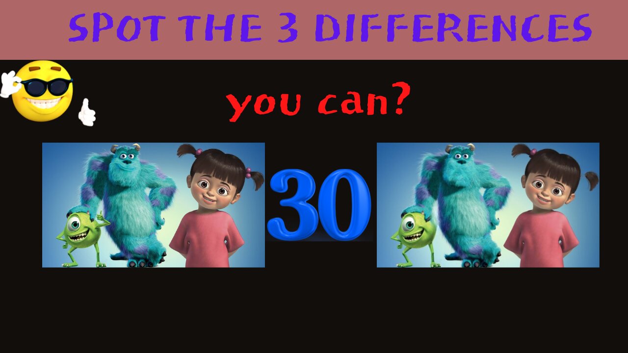 FIND THE DIFFERENCES " MONSTERS INC."