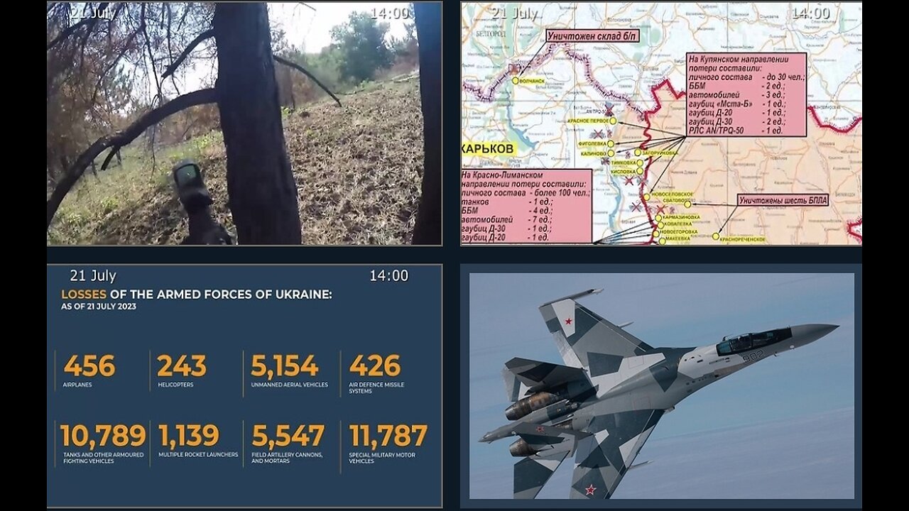 21.07.23 ⚡️Russian Defence Ministry report on the progress of the deNAZIficationMilitaryQperationZ