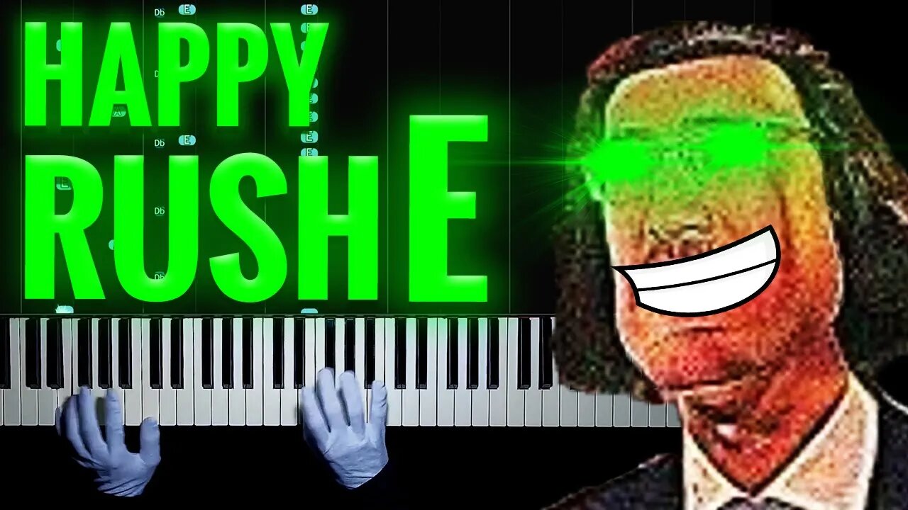 Rush E, but it's very Happy | HARD Piano - Hands Tutorial