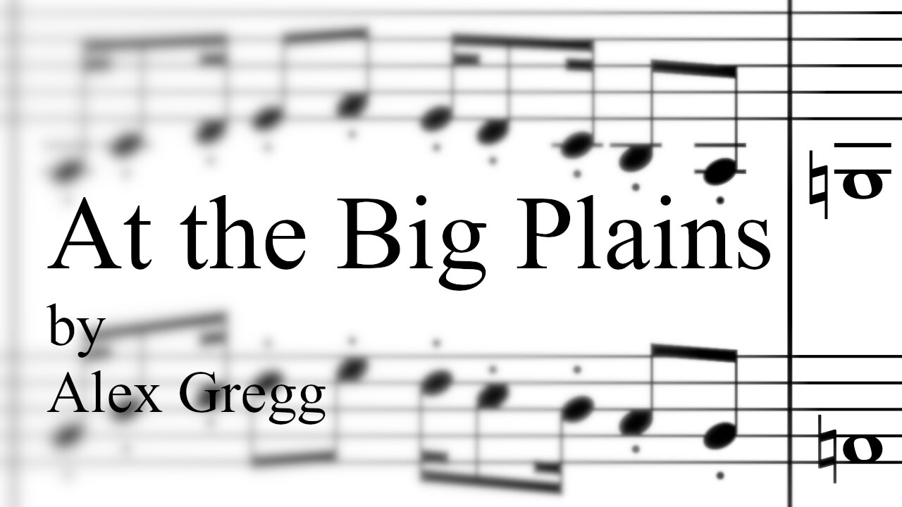 At the Big Plains - Alex Gregg