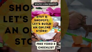 Etsy and Shopify #shorts Watch our Tutorial for Etsy Sellers, Let's Build an Online Store!