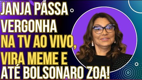 HAHAHAHA: Janja passa vergonha ao vivo na TV, vira meme e até Bolsonaro tira o sarro!