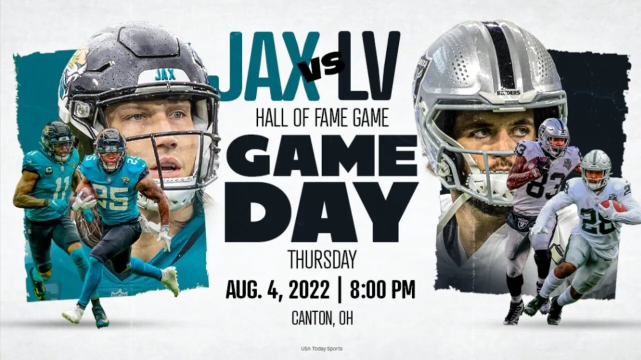 2022 NFL HALL OF FAME GAME | Jacksonville Jaguars vs Las Vegas Raiders | Livestream & Commentary