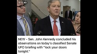 Sen John Kennedy ends with “Lock your doors tonight” 😮