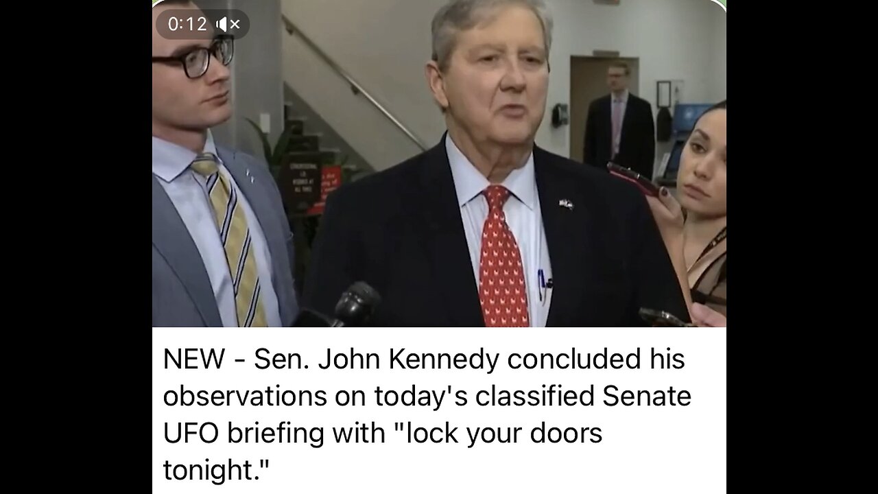 Sen John Kennedy ends with “Lock your doors tonight” 😮