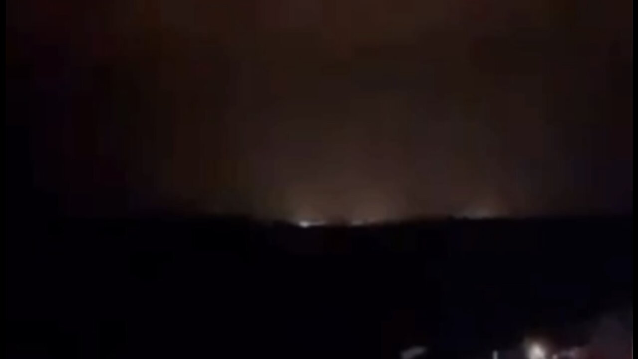 Heavy rocket attack taking place near Kharkiv, Ukraine