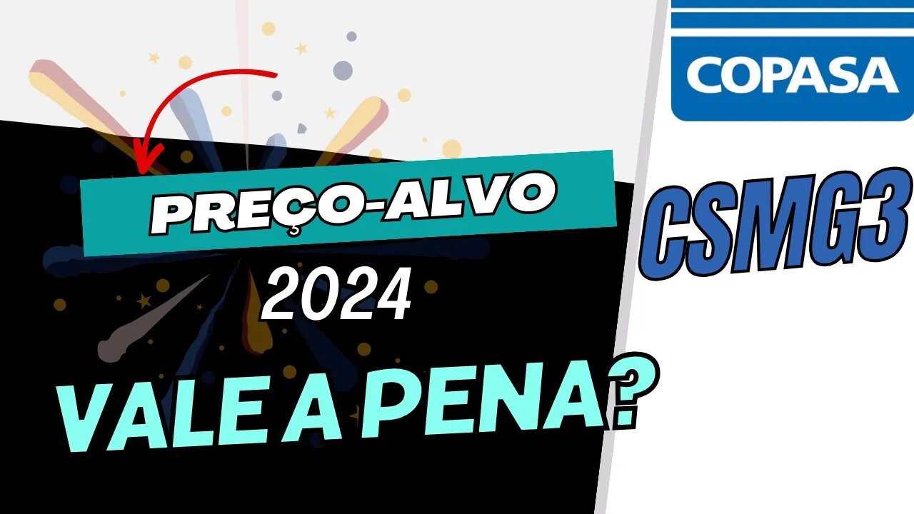 COPASA PREÇO-ALVO CSMG3 #csmg3 #copasa #dividendos #precoalvo