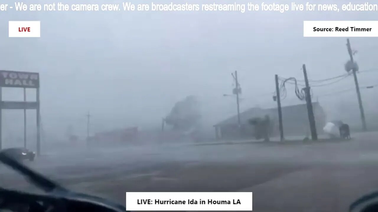 LIVE: Hurricane Ida in Houma LA