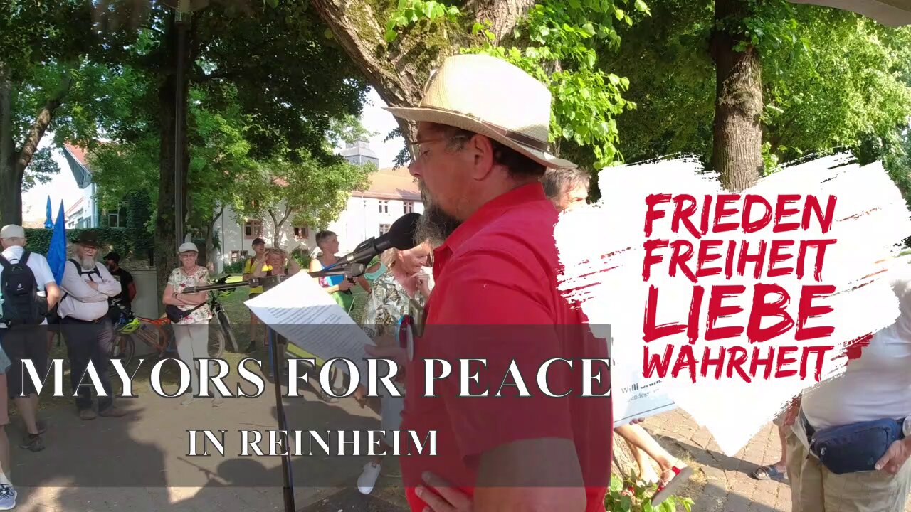 "Mayors for Peace" - Spaziergang in REINHEIM πππ