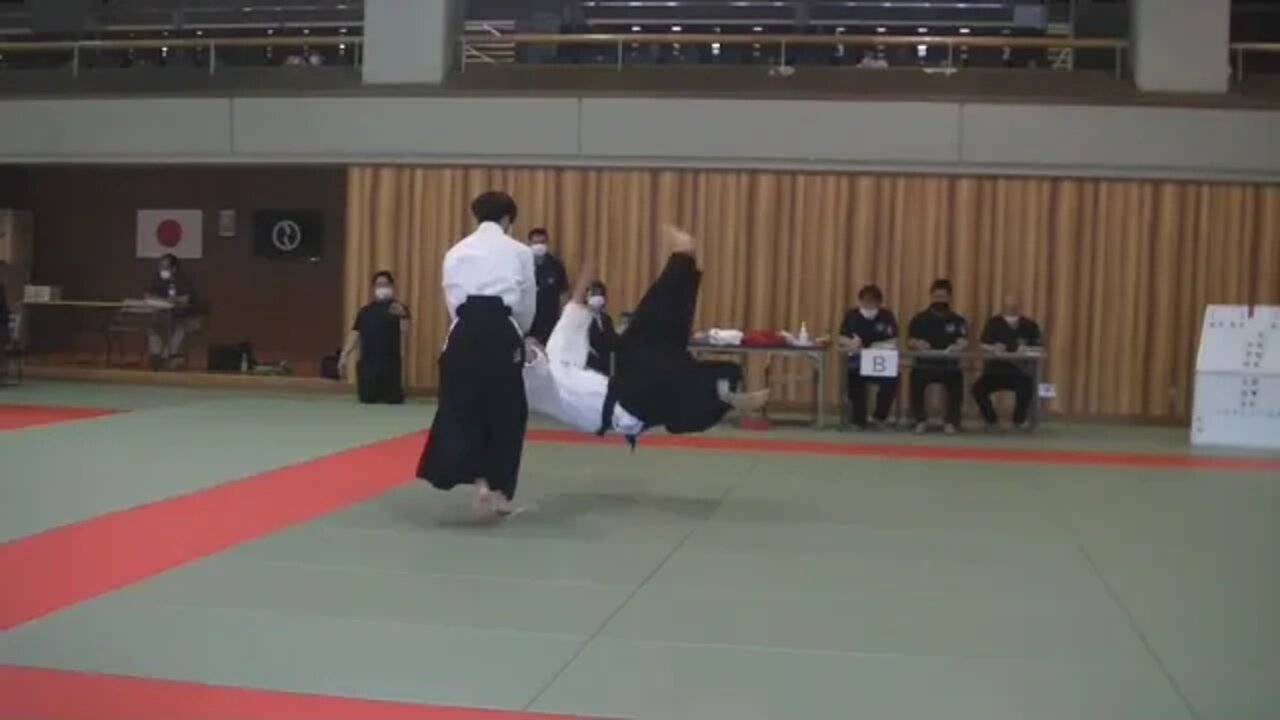 '22 6 05第54回東日本学生合気道競技大会 演武競技 対武器 第2演武