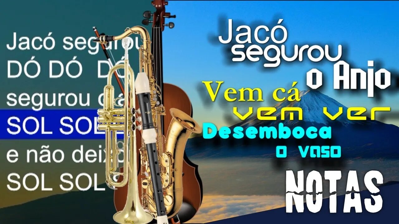 Jacó segurou o Anjo - Pot-pourri - Cifra melódica (C, Eb e Bb)
