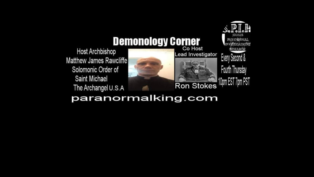 S.P.I.R. - DEMONOLOGY CORNER - EPISODE 3 - FT. GUEST TIMOTHY EARL GIBFRIED - PARANORMALKING.COM