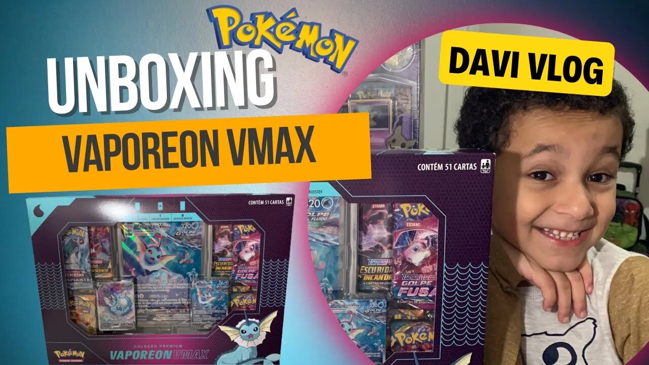 ABRINDO A BOX DA COLEÇÃO PREMIUM VAPOREON VMAX