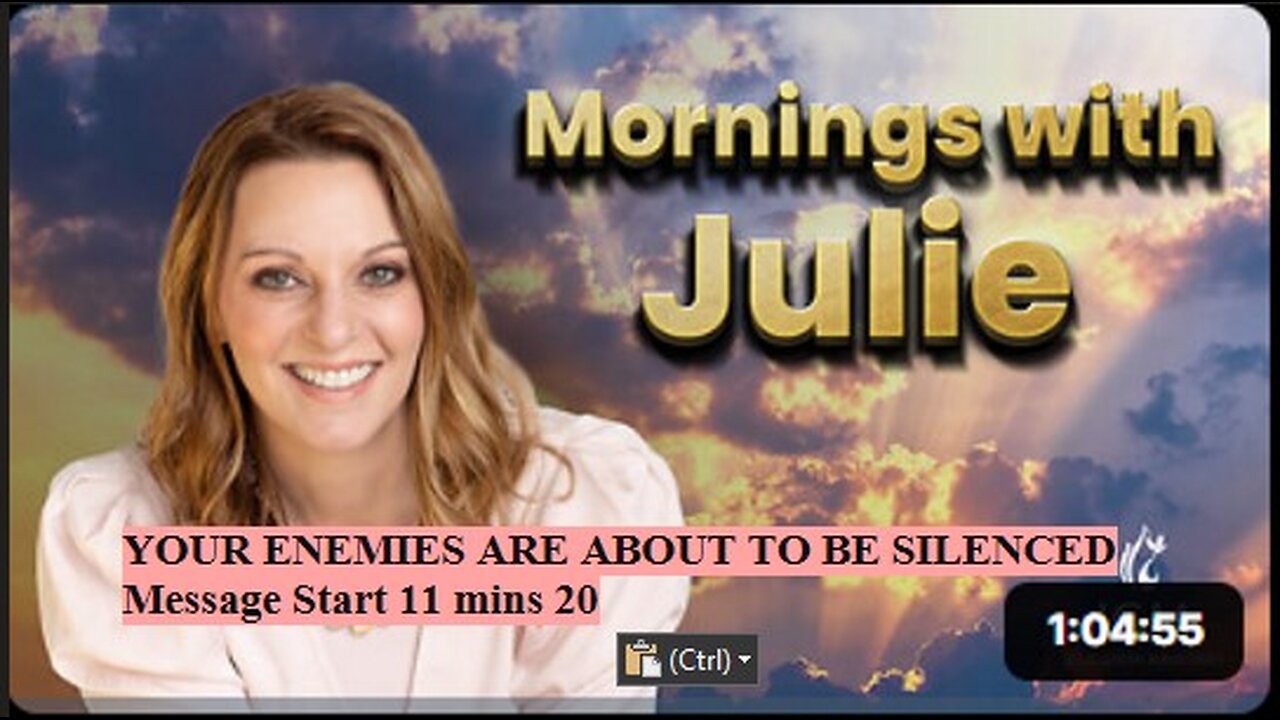 Julie Green subs YOUR ENEMIES ARE ABOUT TO BE SILENCED