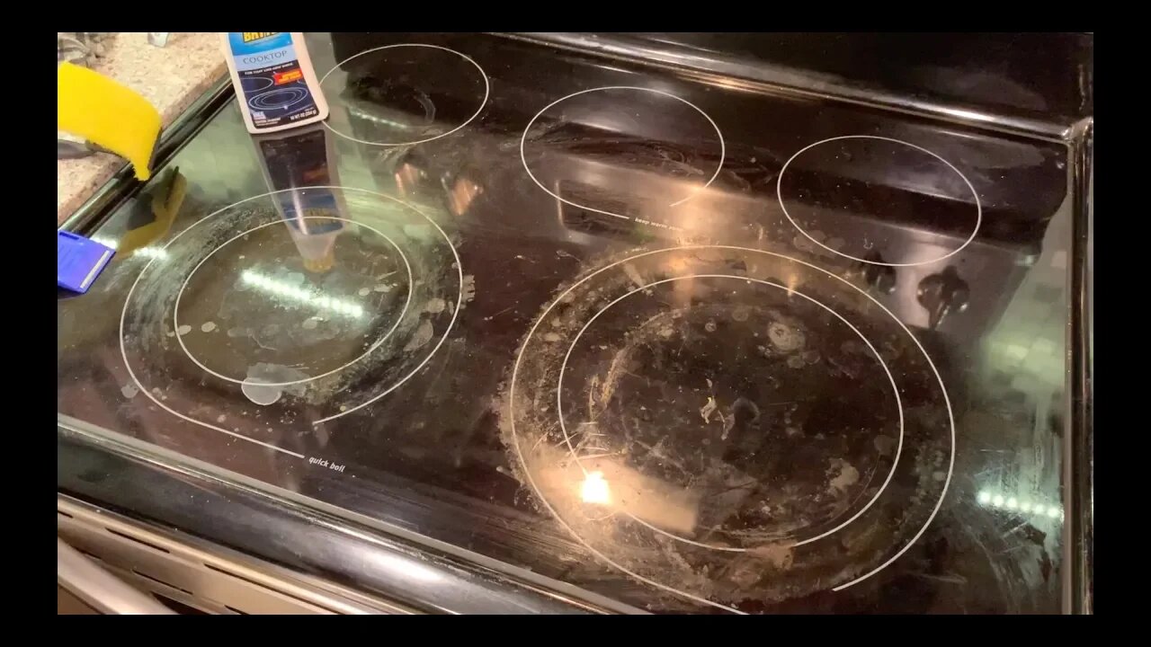 How to easily remove grime using cerama bryte ceramic cooktop cleaner!