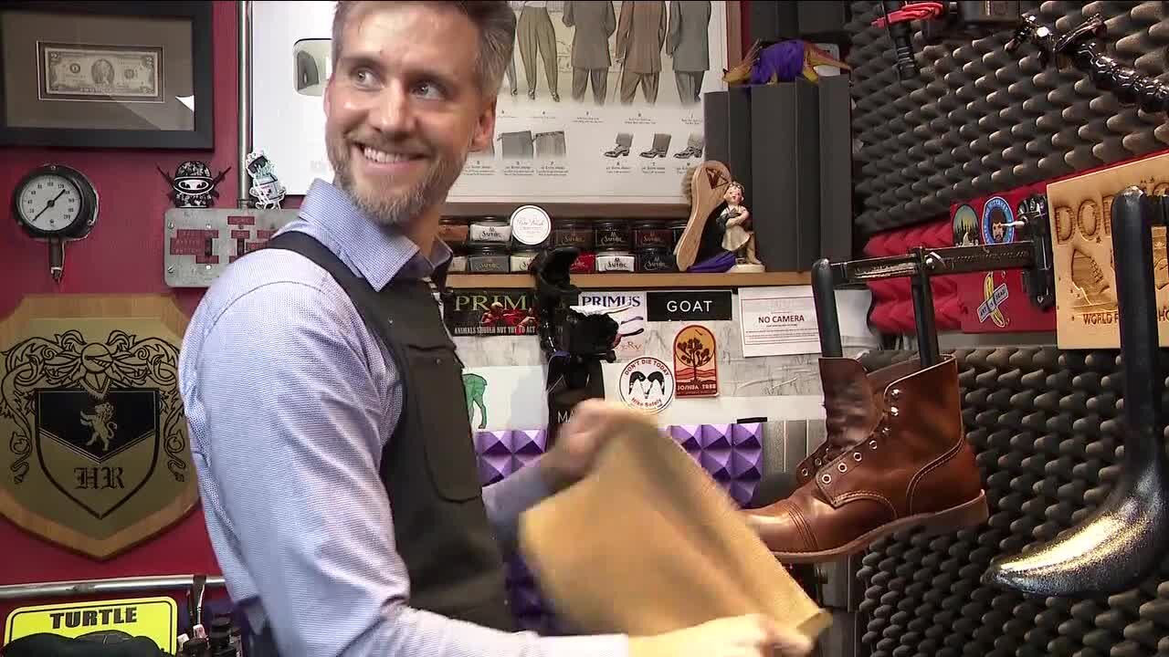 Denver shoe shiner goes viral for ASMR videos