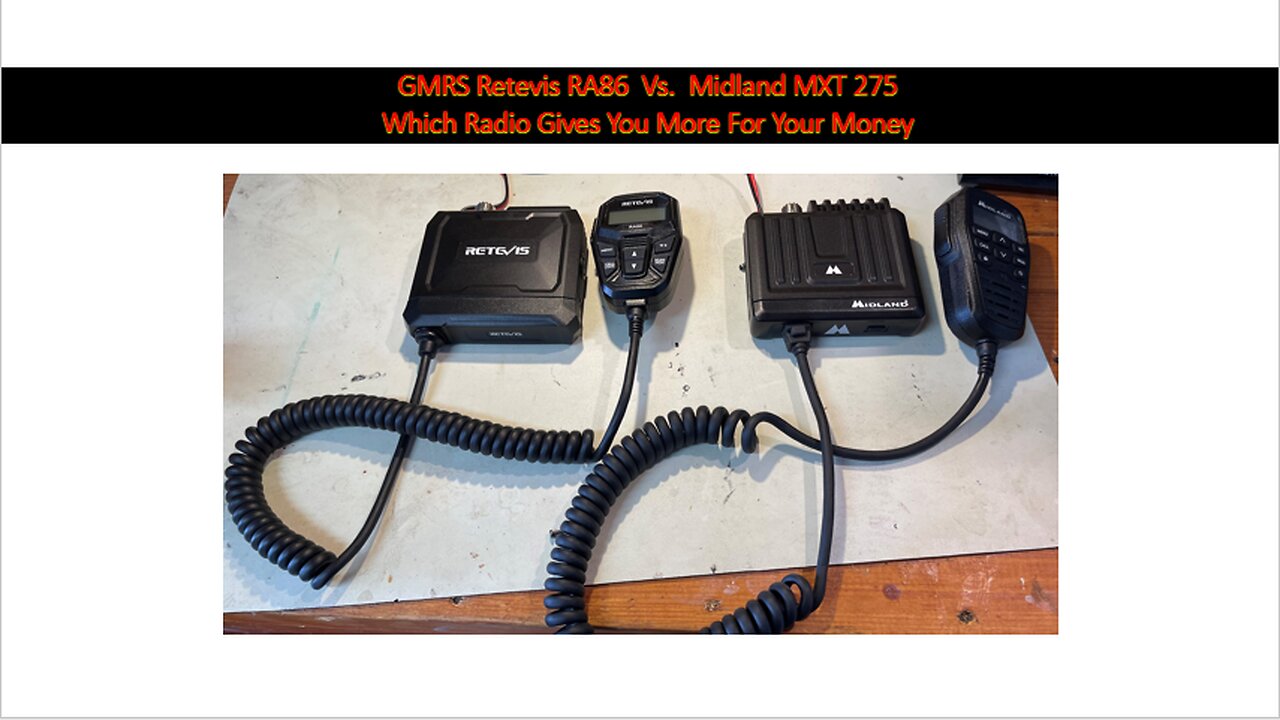 Compairing the Midland MXT 275 to the Revevis RA86