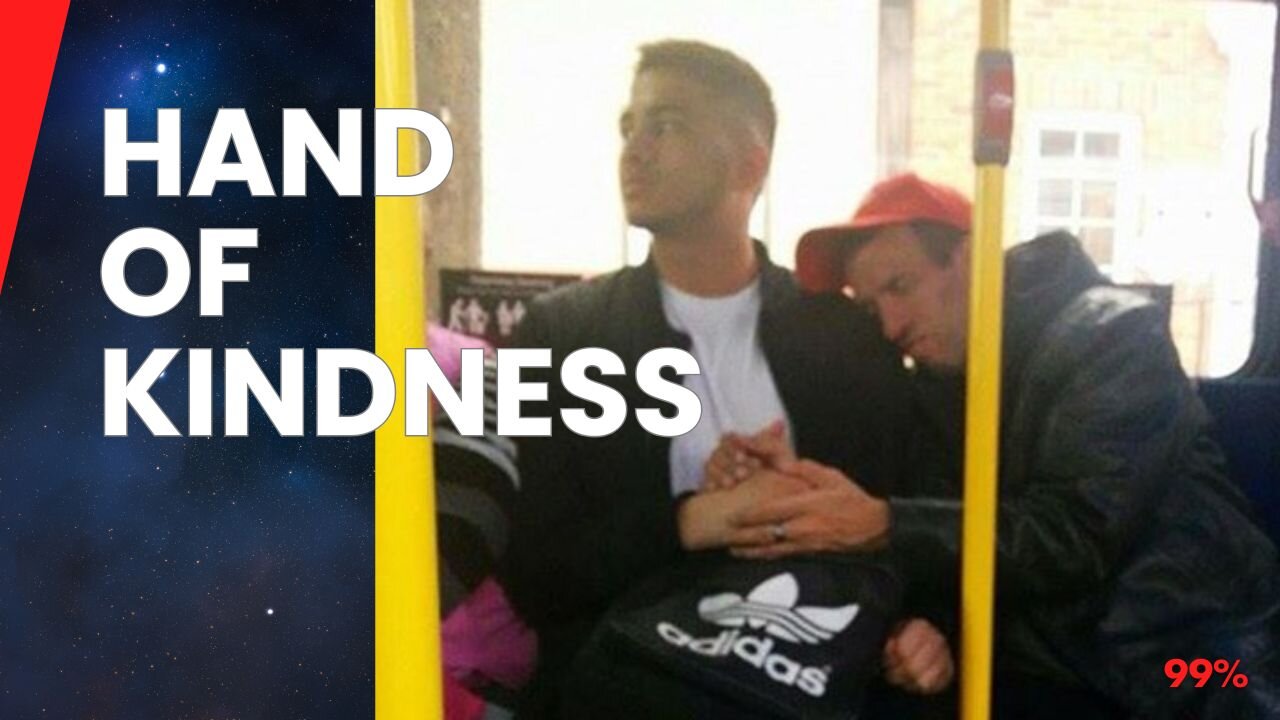 Stranger Grabs Young Man's Hand on Bus - His Reaction Will Restore Your Faith in Humanity