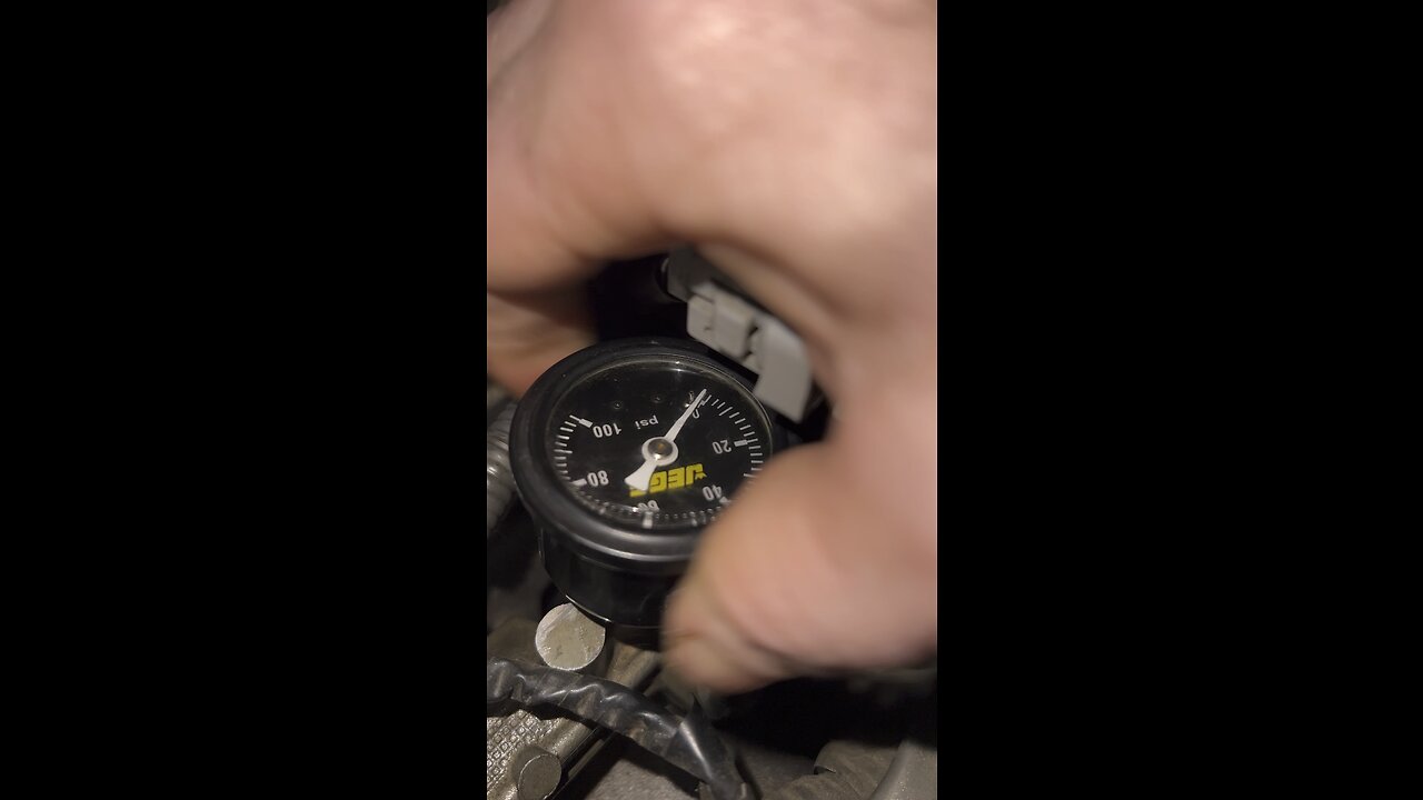 2jz factory fuel rail pressure gauge mod. CAUTION fuel is flamable #diy #mod #2jz #lexus #toyota